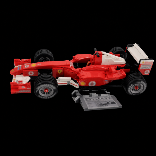 Retro Red Formula 1 Car F2004 (735 Pcs) - gallery image 07