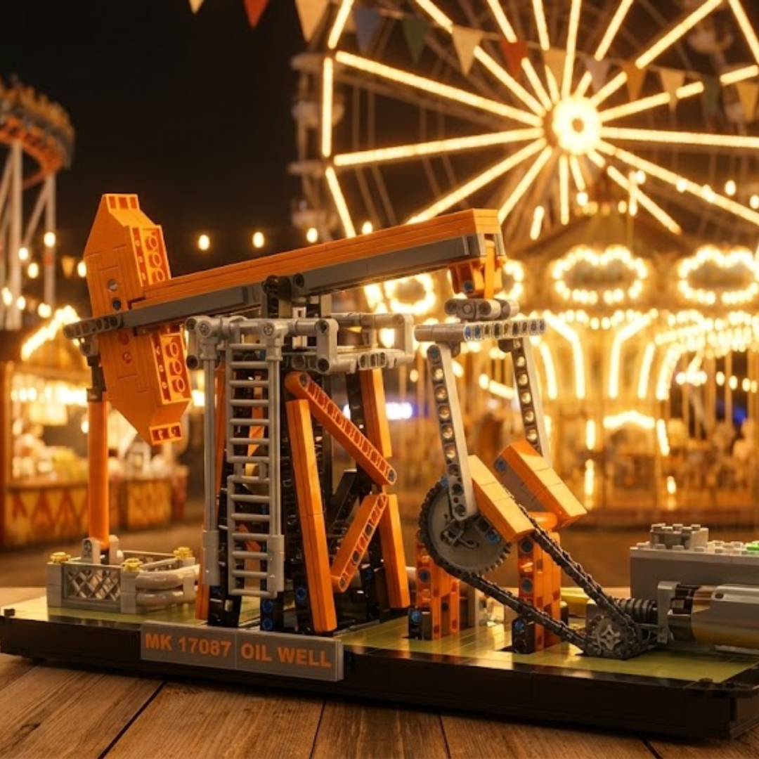 Ölbohrturm-Bausatz (840 Teile)