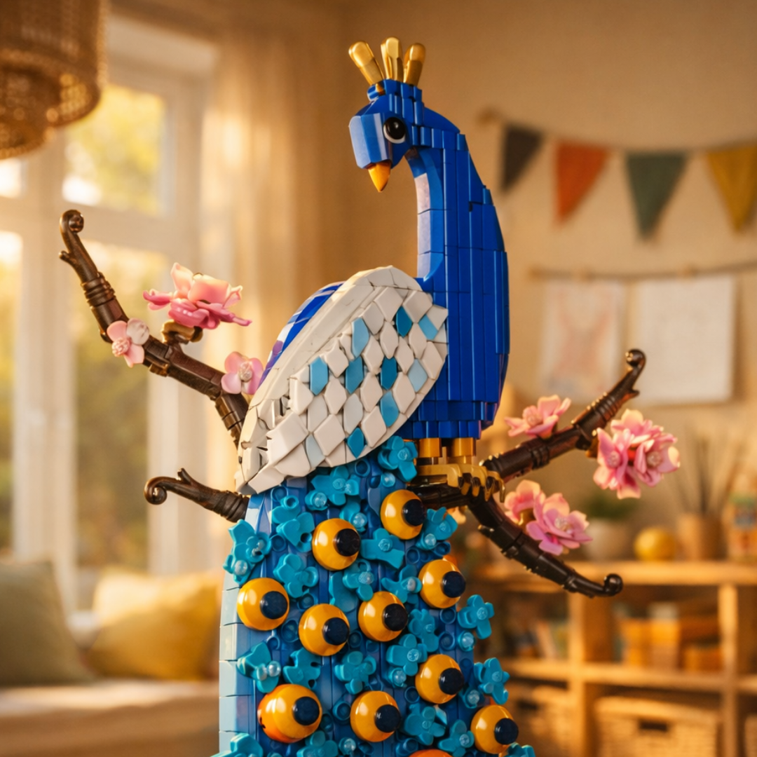 Pfauen-Wandkunst (690 Teile)