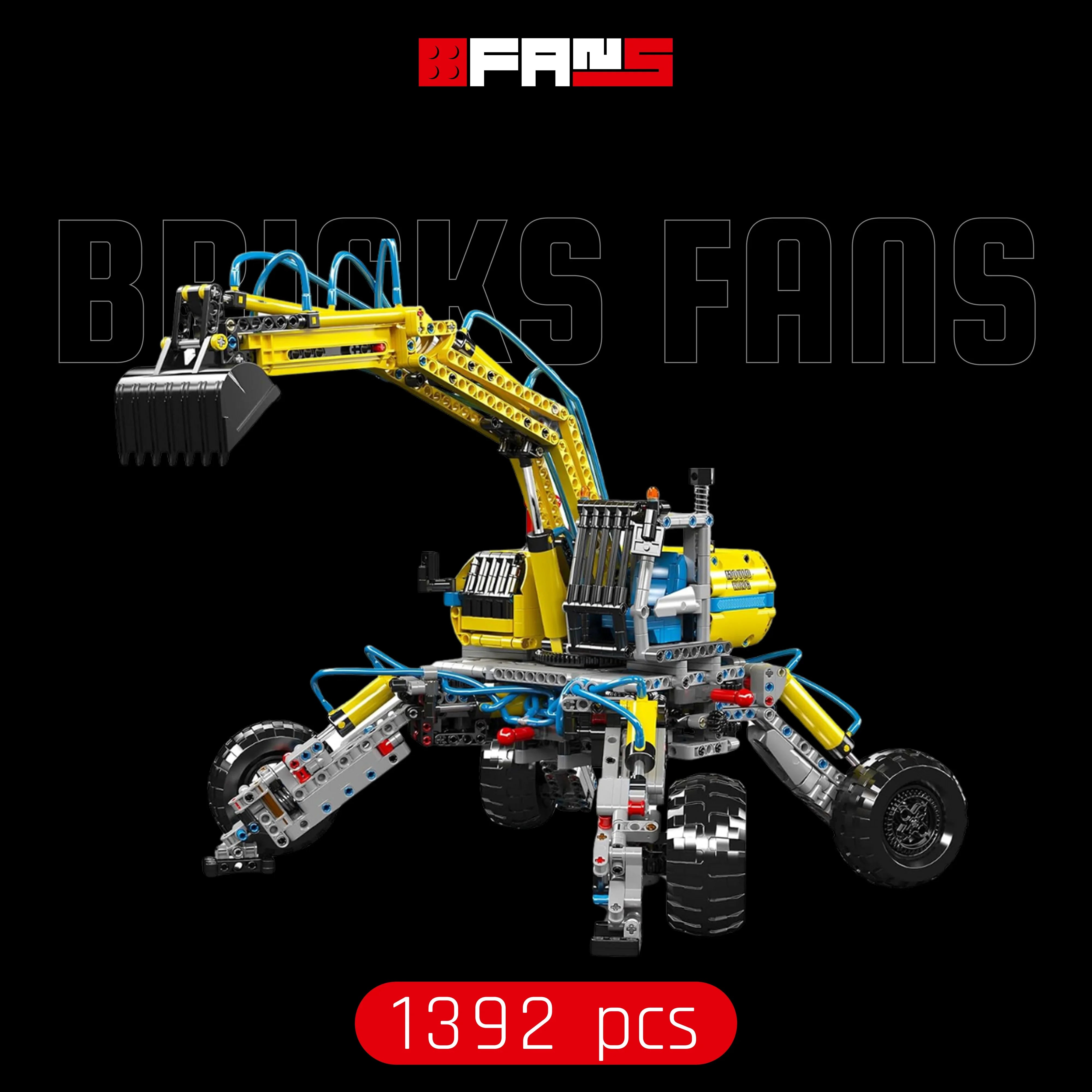 Menzi Muck M545x (1392 pcs) – Bricks Fans
