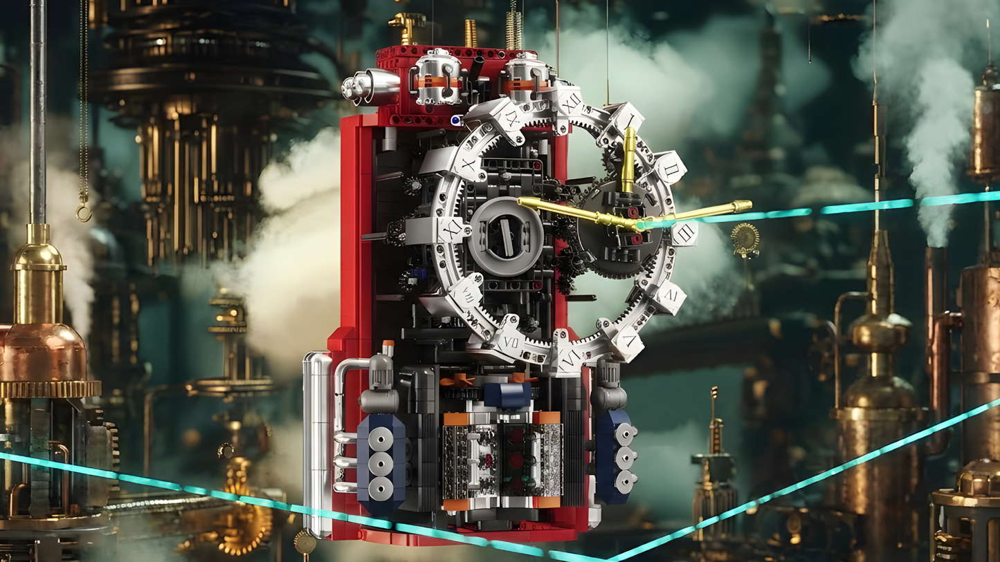 Cyberpunk Mechanical Clock (1601 pcs)