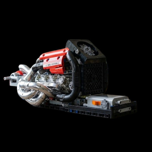 Modelo de motor motorizado STR13 V6 (980 piezas)