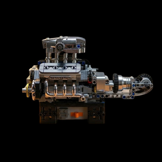 Motor V8 turboalimentado (737 piezas)