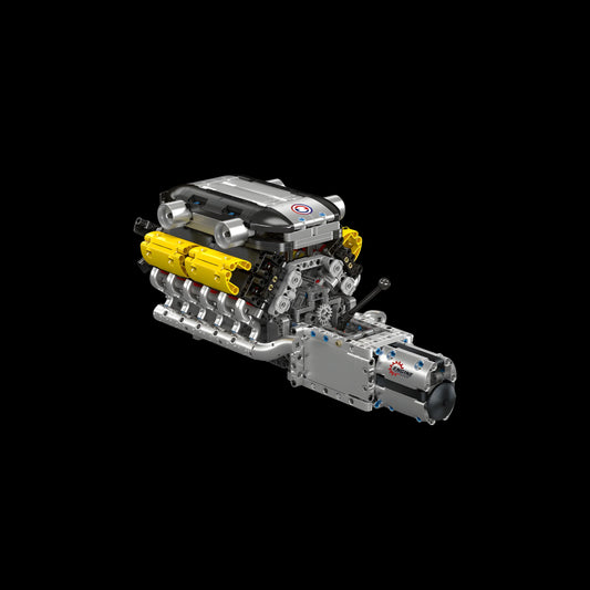 Motorised Lambo V12 Engine & Gearbox (1260 pcs)