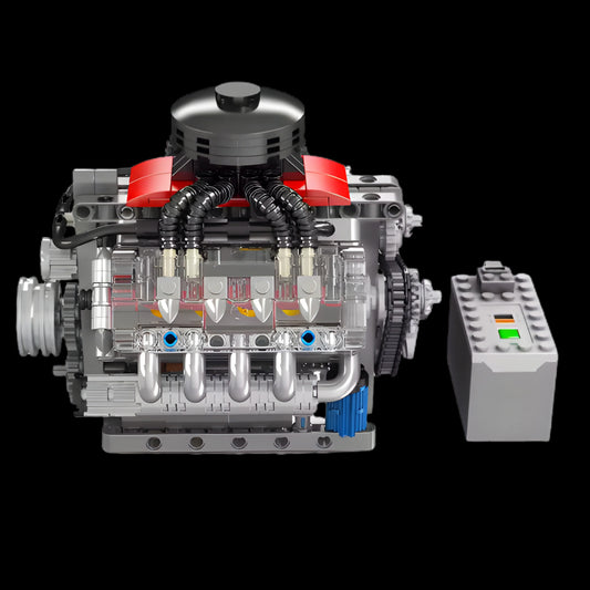 Motor V8 motorizado Chevy LSX454 (487 piezas)