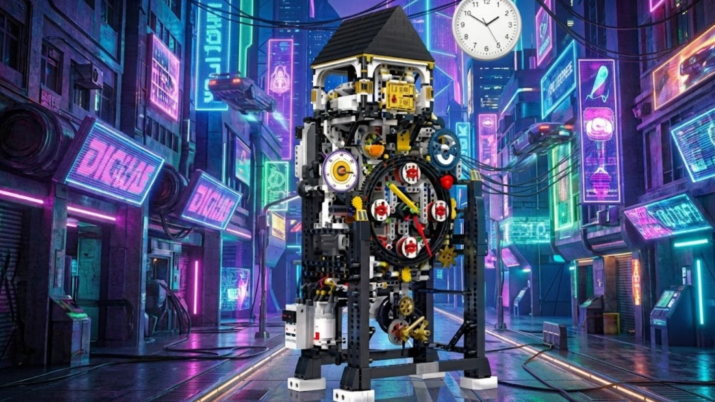 Reloj Mecánico Cyberpunk (3181 piezas)