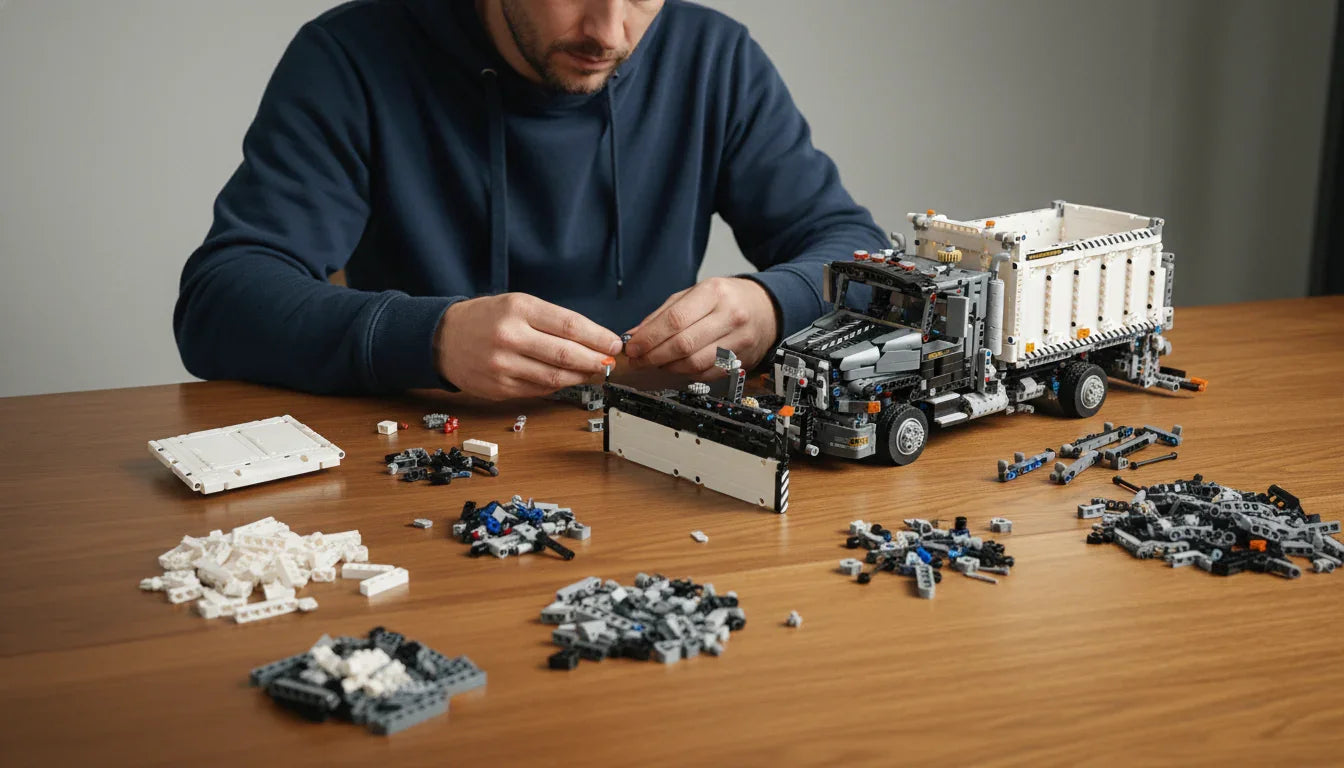 Mack Granite GU813 Snow Plow Dump Truck (1694 pcs)