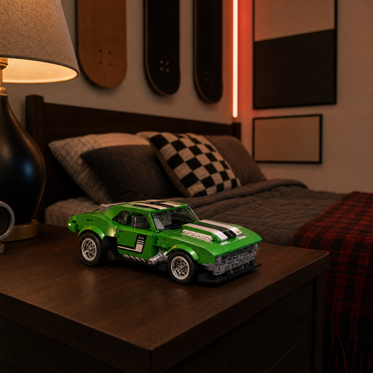 Hot Wheels Custom 68 Camaro (289 Teile) — 01 Sammler-Schlafzimmer-Umgebung