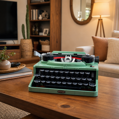 Mașină de scris retro (2079 piese) - Living Boho