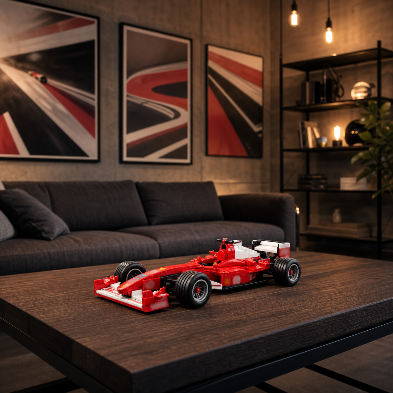 Retro Red Formula 1 Car F2004 (735 Pcs) - gallery image 11
