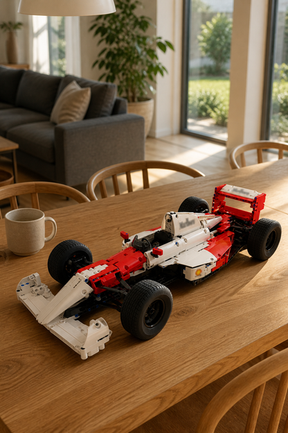 Formula 1 Ayrton Senna (818 pcs) - 1:1 ambient gallery image 01-sala-jantar-escandinava
