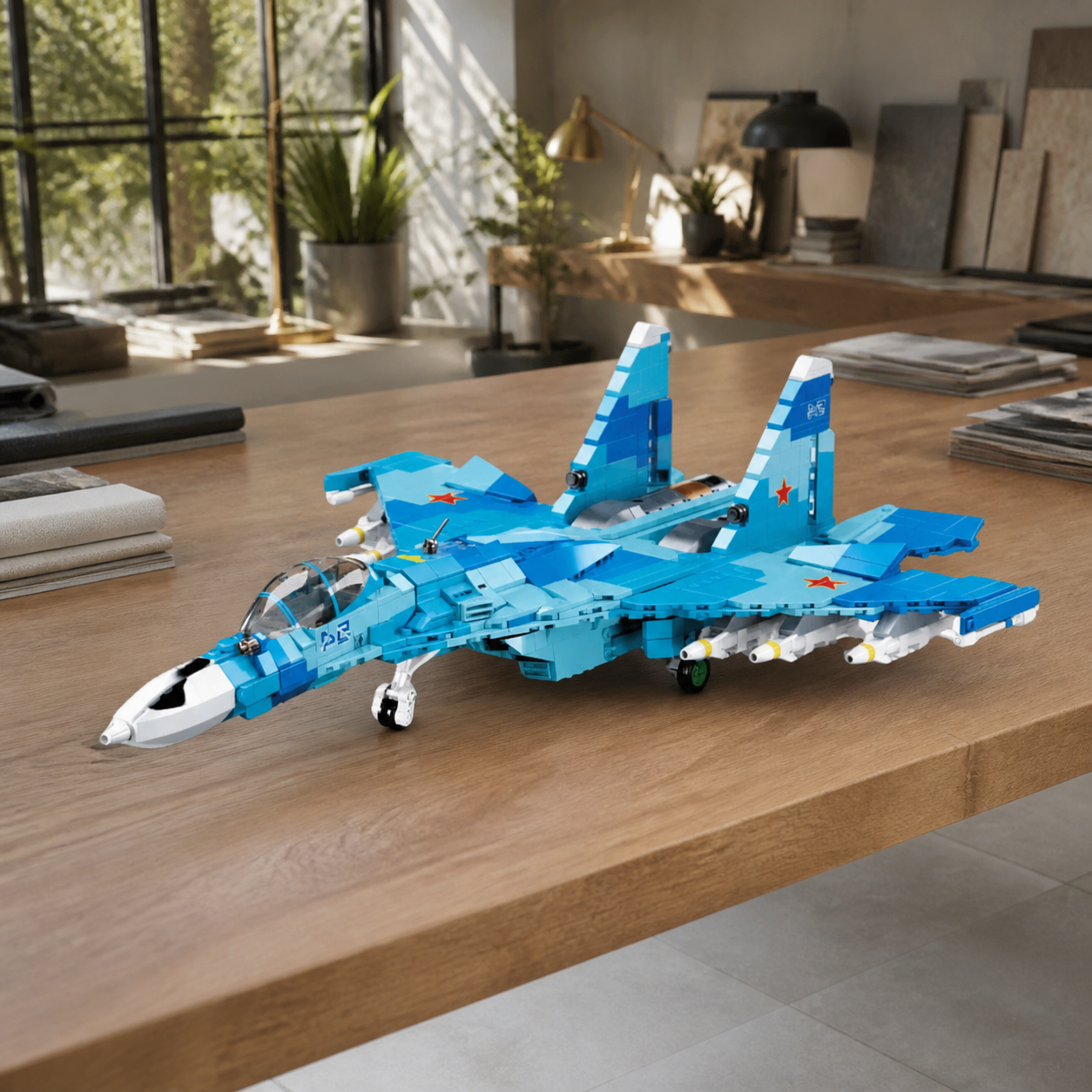 SU-27 Kampfjet – 2-in-1 (1040 Teile)
