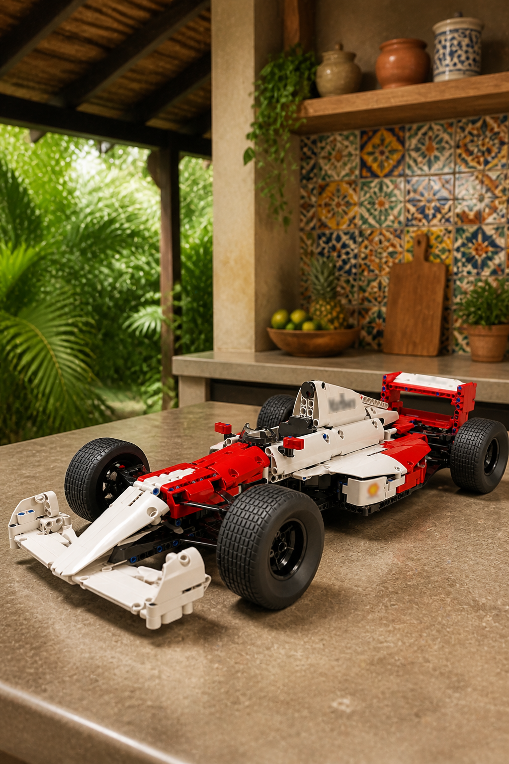 Formula 1 Ayrton Senna (818 pcs) - 1:1 ambient gallery image 02-cozinha-tropical