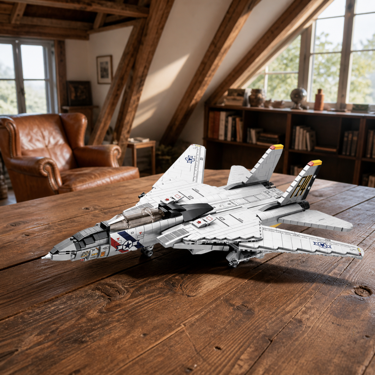 F-14-Kampfflugzeug (1600 Teile)