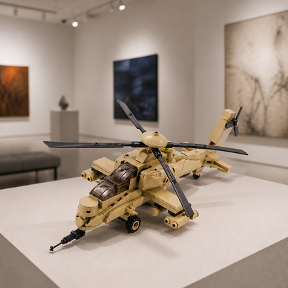 A129 Mangusta Helicopter (242 Pcs) - Interior 02 - Private contemporary art gallery