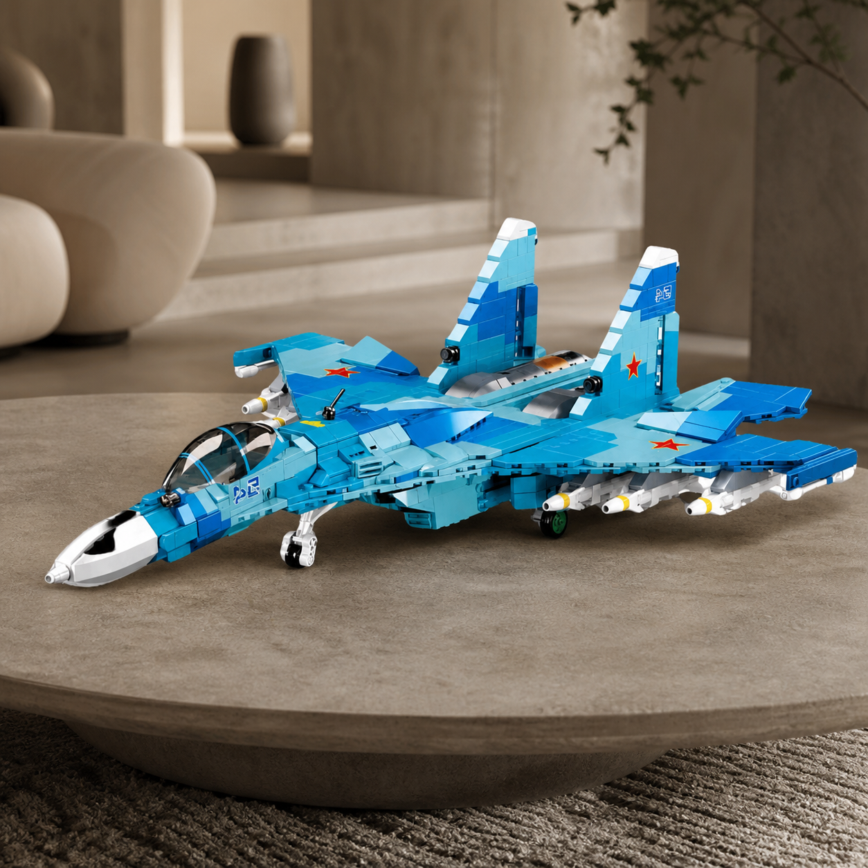 SU-27 Kampfjet – 2-in-1 (1040 Teile)