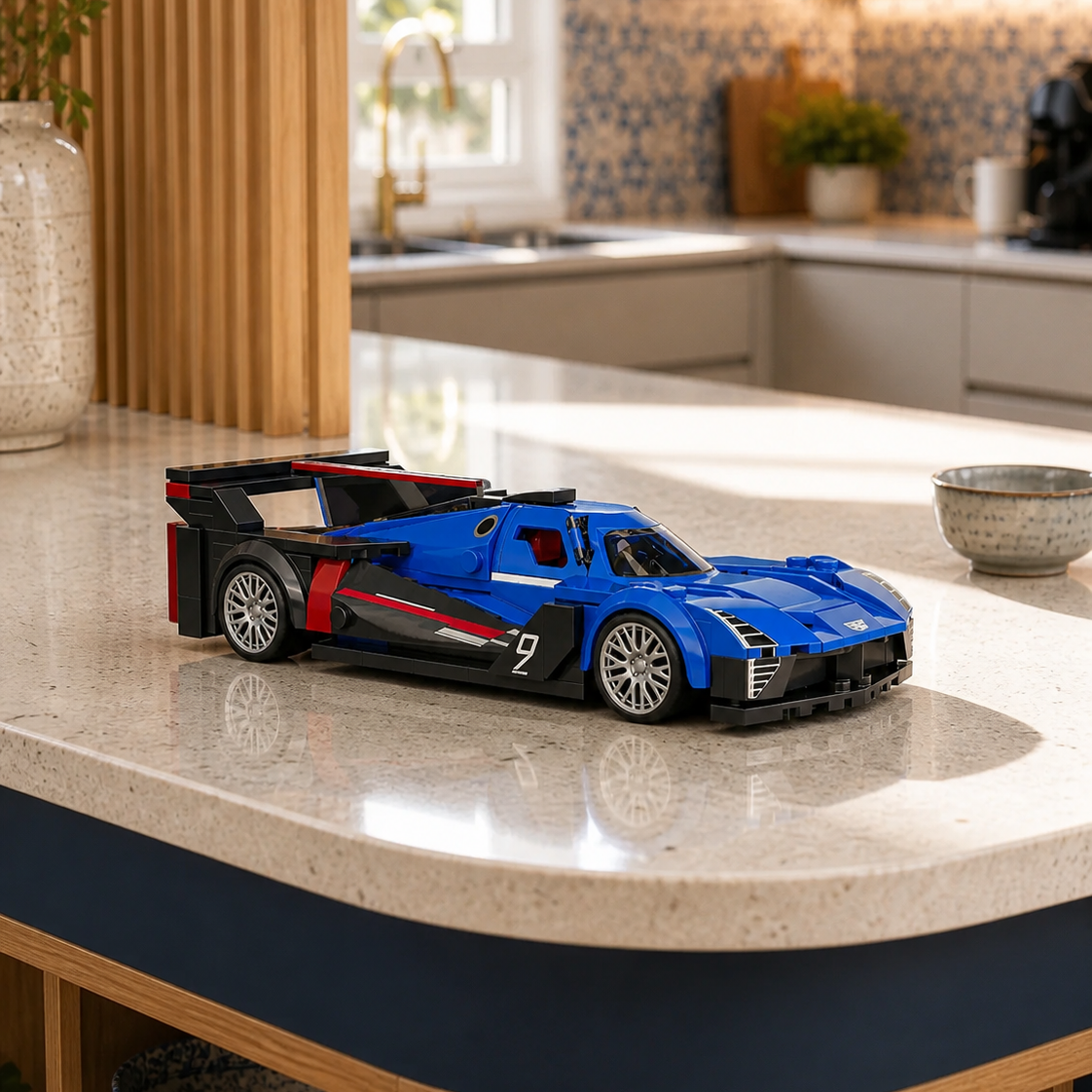 Hot Wheels Cadillac Project GTP (236 деталей) — 03 интерьер кухня остров 1x1