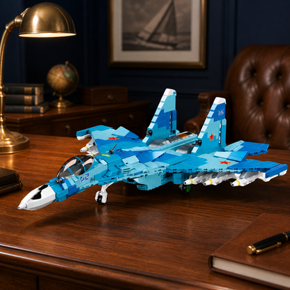 SU-27 Kampfjet – 2-in-1 (1040 Teile)