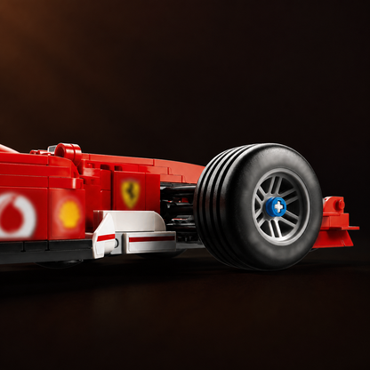 Retro Red Formula 1 Car F2004 (735 Pcs) - gallery image 03
