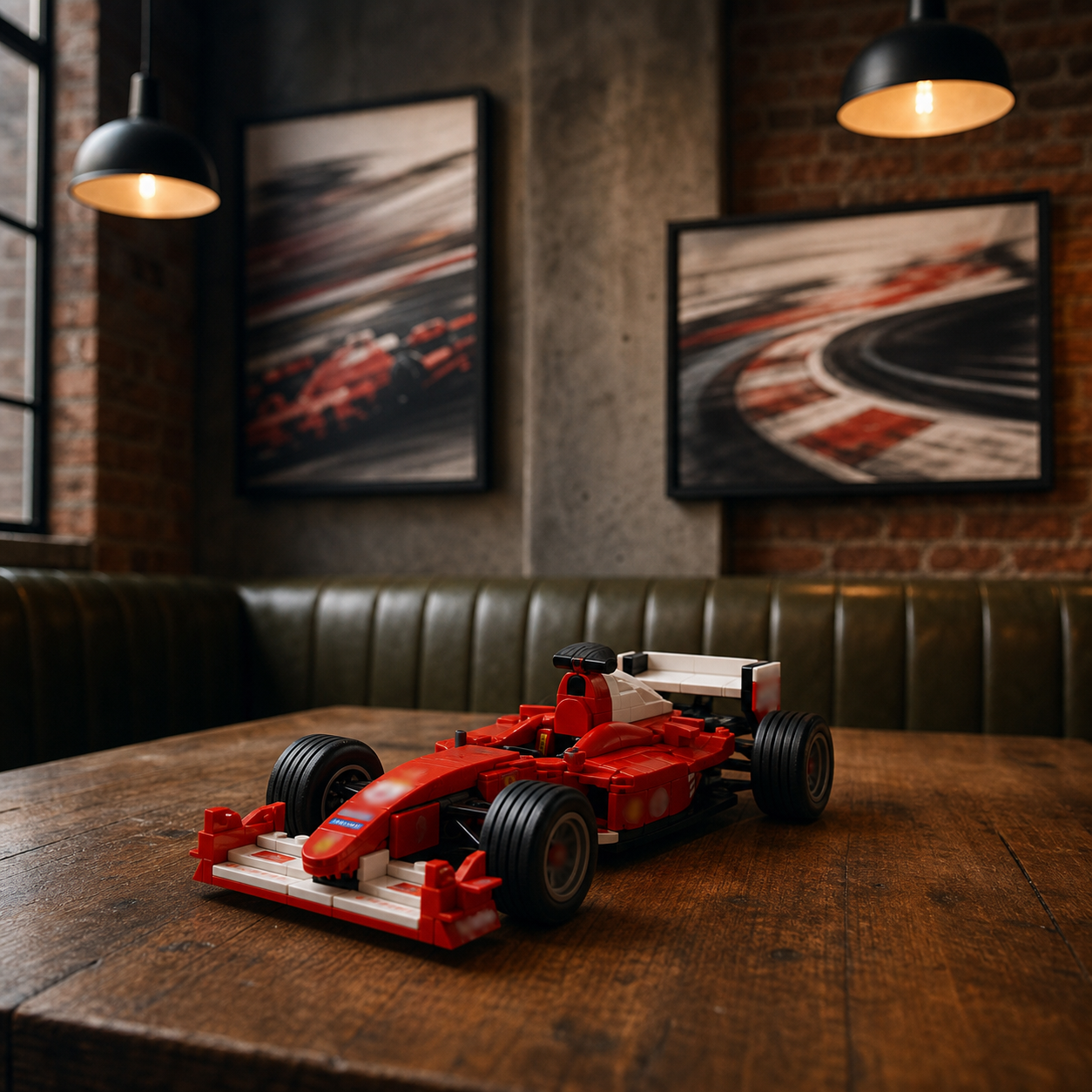 Retro Red Formula 1 Car F2004 (735 Pcs) - gallery image 14