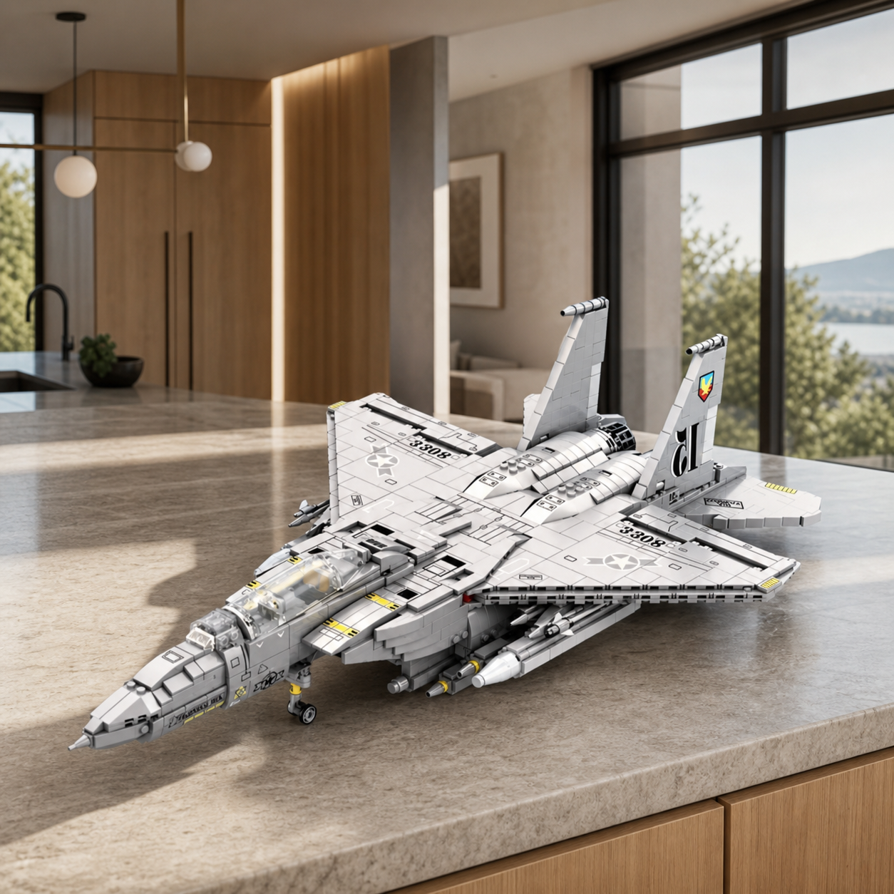 Avion de chasse F-15E (2216 pièces)