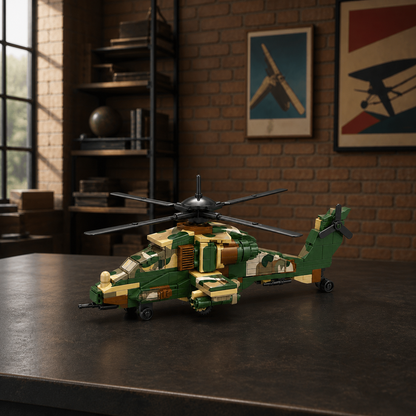 A129 Mangusta Helicopter (210 Pcs) - square interior hero 04