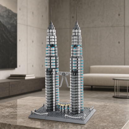 Petronas Towers (1160 szt.) — Wnętrze 04: minimalistyczne betonowe wnętrze
