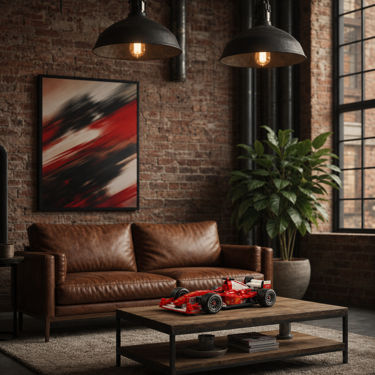 Retro Red Formula 1 Car F2004 (735 Pcs) - gallery image 21