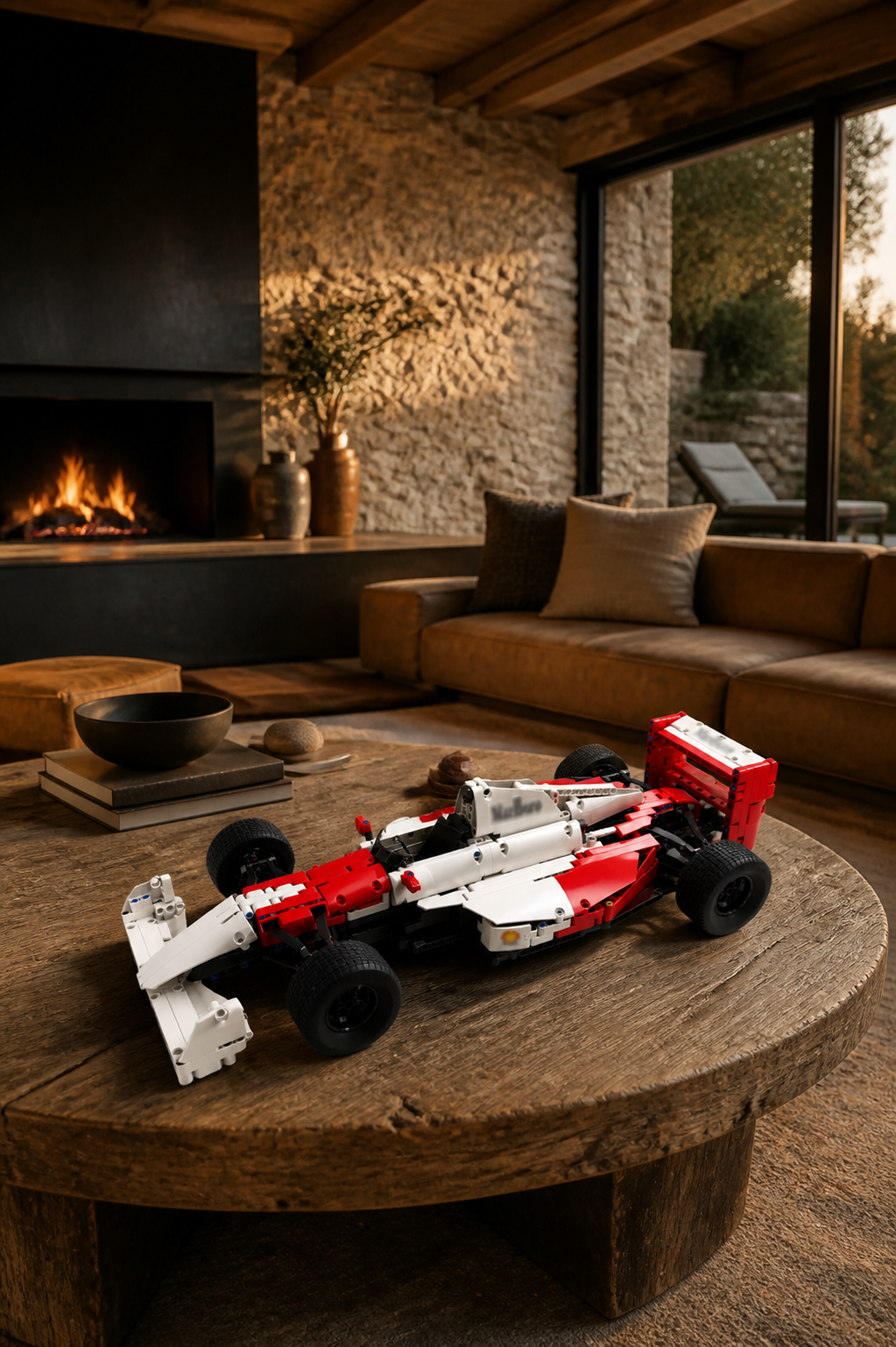Formula 1 Ayrton Senna (818 pcs) - 1:1 ambient gallery image 04-sala-rustica-moderna