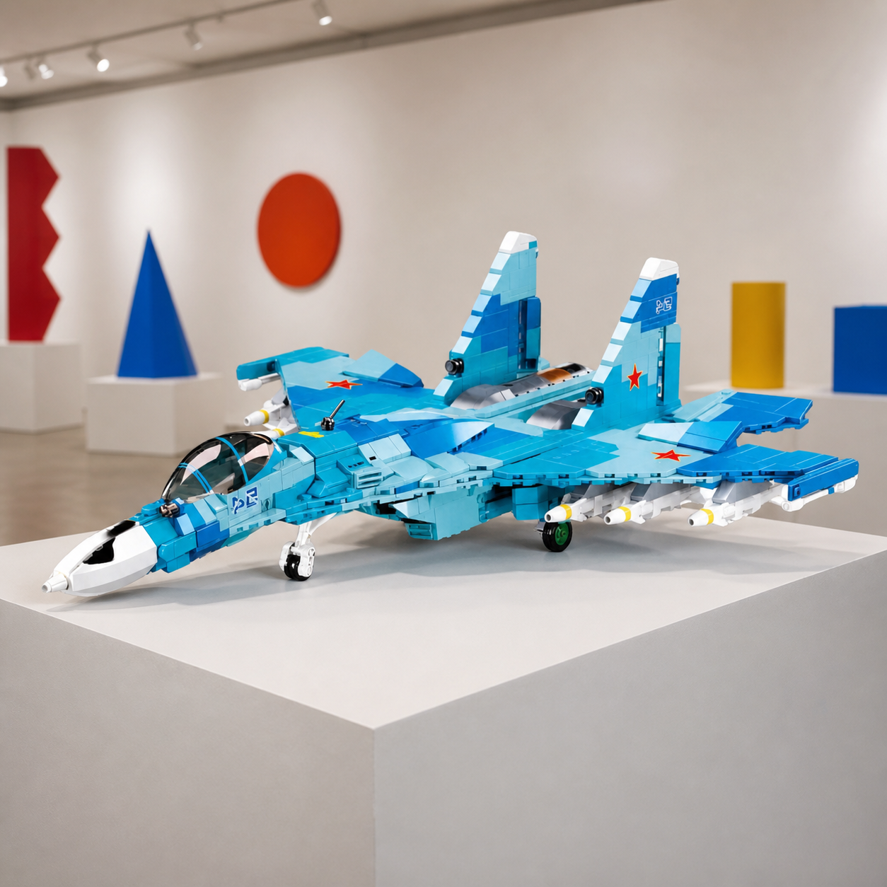 SU-27 Kampfjet – 2-in-1 (1040 Teile)