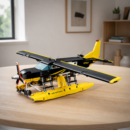 BF-445 Innenraum 05 - Wasserflugzeug-Baumodell in einem zeitgenössischen Studio