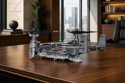 V-22 construction-block model in a premium executive office