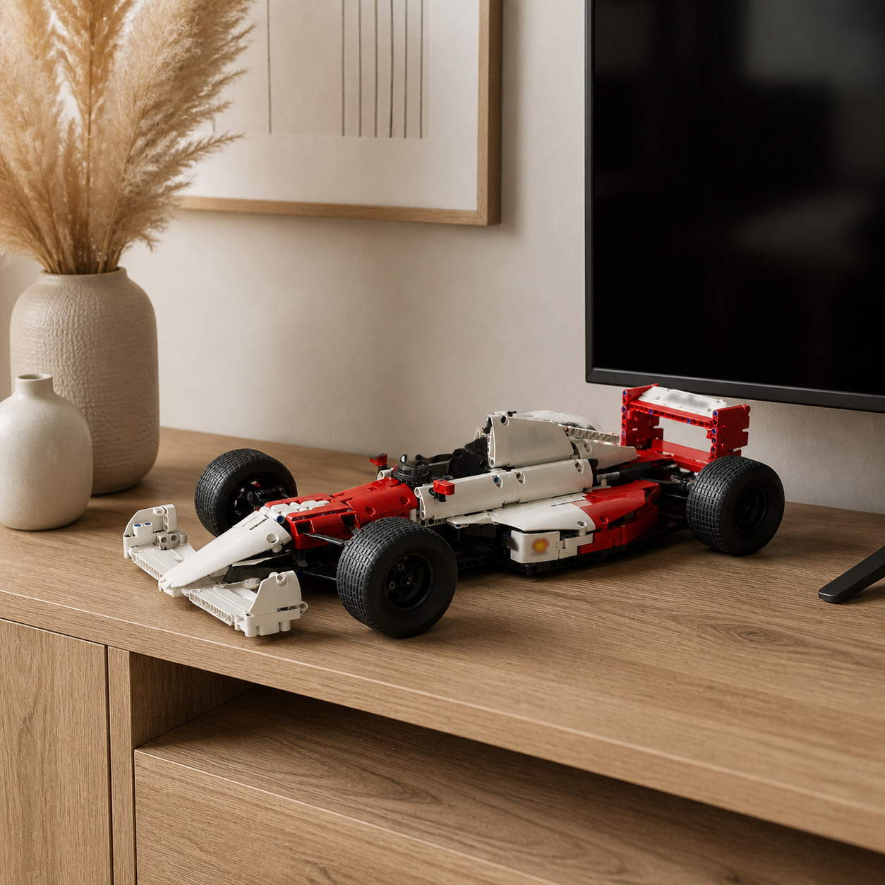 Formula 1 Ayrton Senna (818 pcs) - 1:1 ambient gallery image 05-rack-minimalista