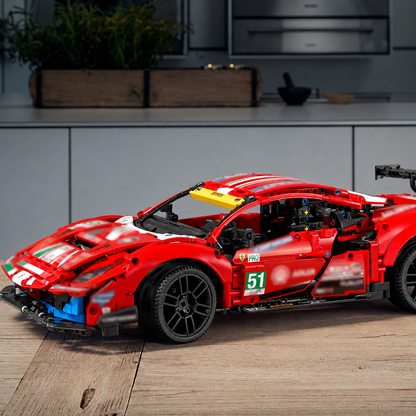 488 GTE Red Car (1677 Pcs) - 1:1 ambient gallery image 05