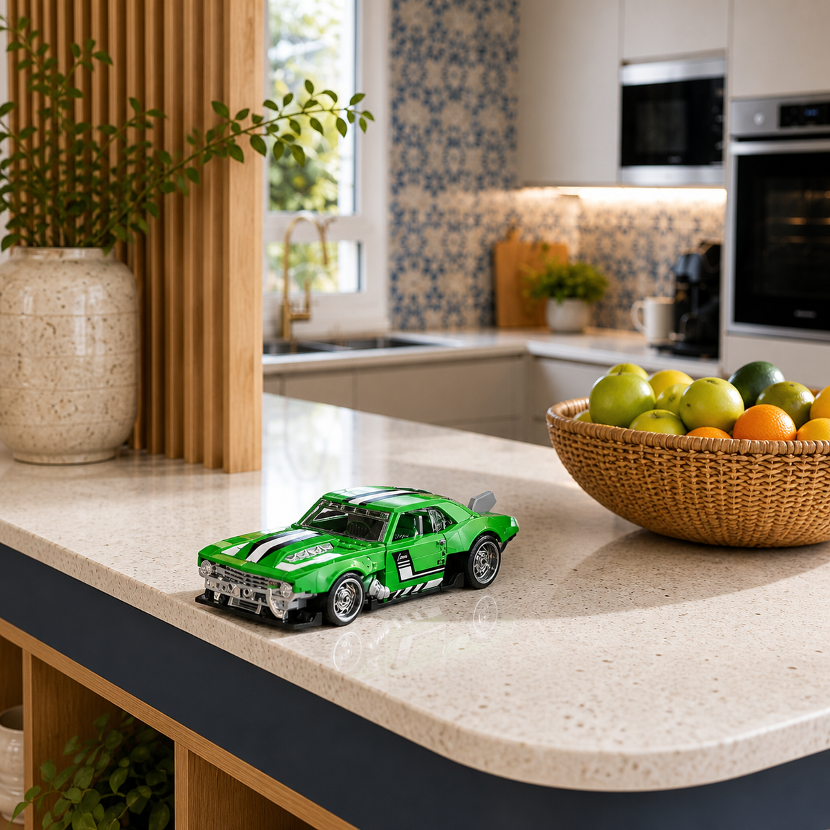 Hot Wheels Custom 68 Camaro (289 Teile) — 06 Kücheninsel-Umgebung