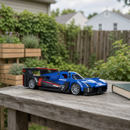 Hot Wheels Cadillac Project GTP (236 деталей) — 06 интерьер сад верстак 1x1