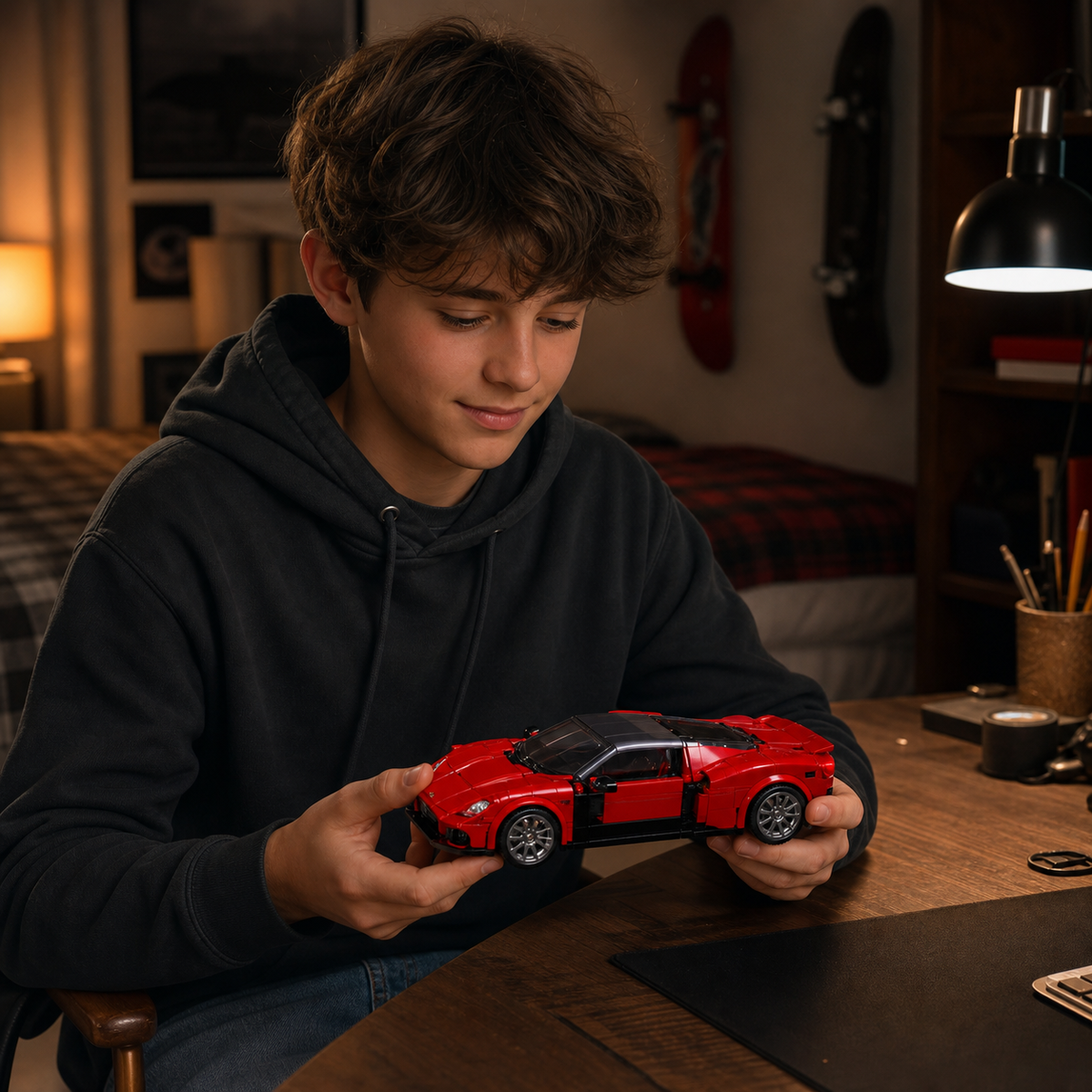 Hot Wheels Maserati MC20 (250 деталей) — 06 визуализация: комната коллекционера