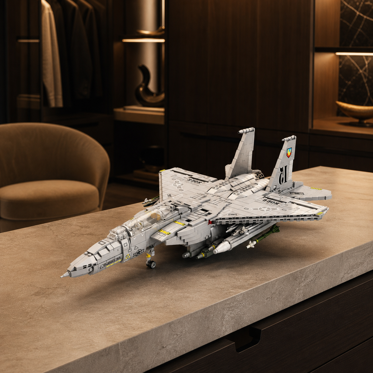 Avion de chasse F-15E (2216 pièces)