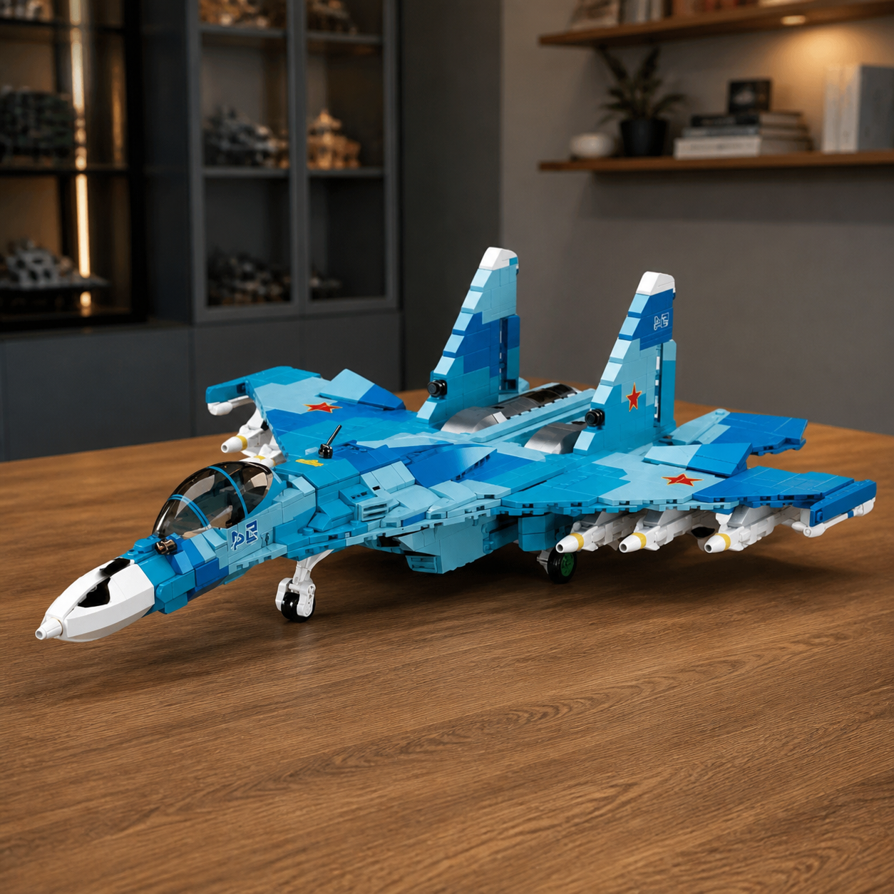 SU-27 Kampfjet – 2-in-1 (1040 Teile)