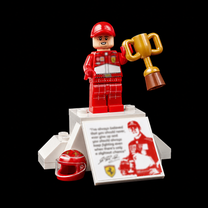 Retro Red Formula 1 Car F2004 (735 Pcs) - gallery image 06