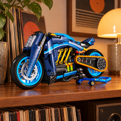 Cruiser Diavel brick-built motorcycle in a product display scene, gallery view 7