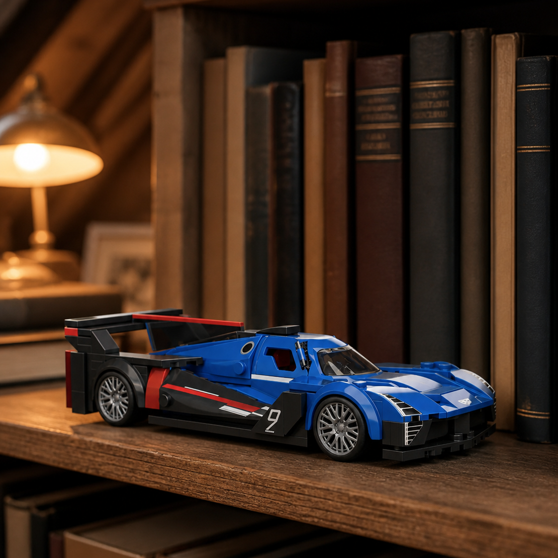 Hot Wheels Cadillac Project GTP (236 деталей) — 07 интерьер стеллаж коллекционера 1x1