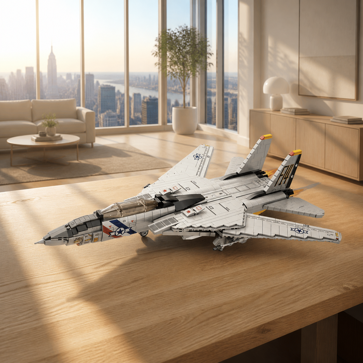 F-14-Kampfflugzeug (1600 Teile)