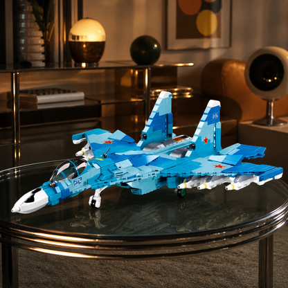 SU-27 Kampfjet – 2-in-1 (1040 Teile)