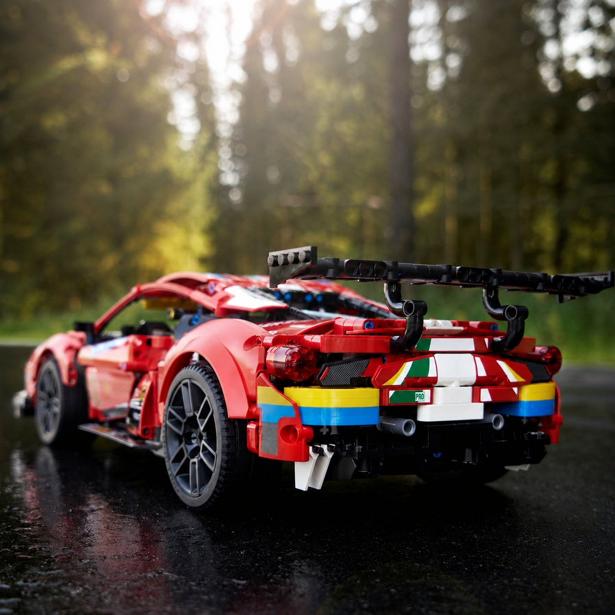 488 GTE Red Car (1677 Pcs) - 1:1 ambient gallery image 07