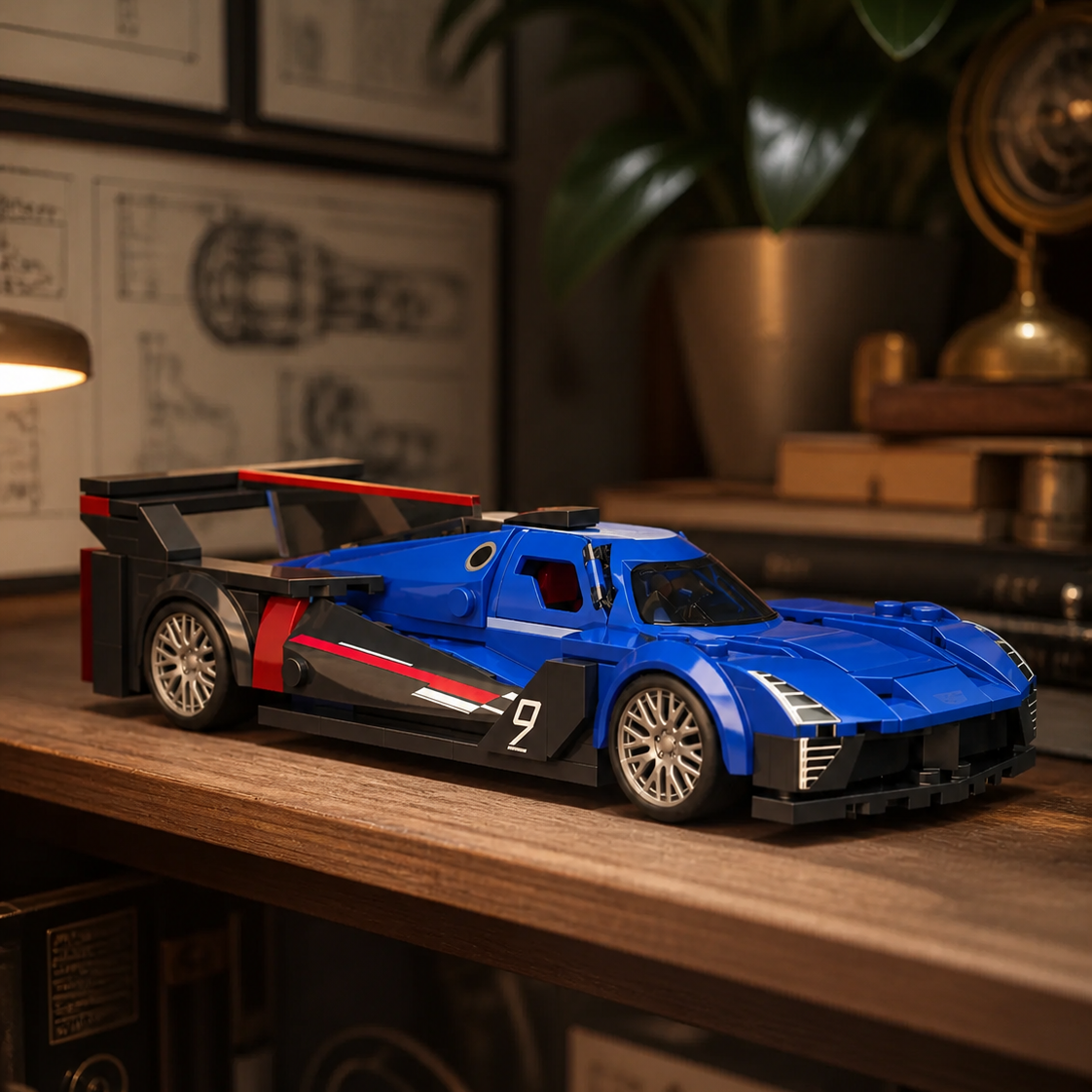 Hot Wheels Cadillac Project GTP (236 деталей) — 08 интерьер техническое макро 1x1