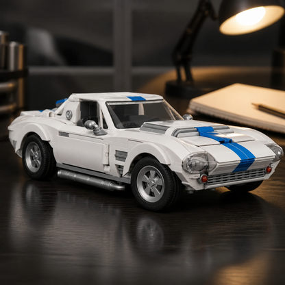 Hot Wheels Corvette Grand Sport (918 Teile) - 08 Umgebung Makro