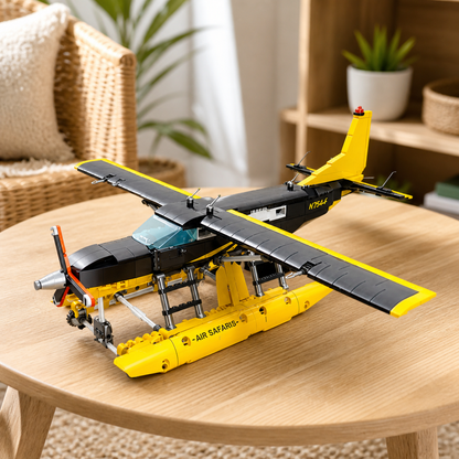 BF-445 Innenraum 08 - Wasserflugzeug-Baumodell in einem Interieur im Küsten-Lifestyle
