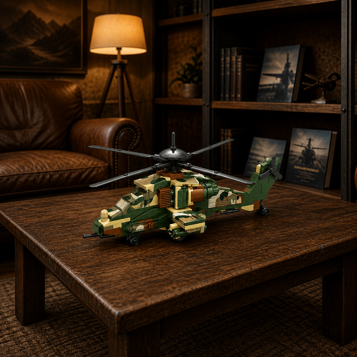 A129 Mangusta Helicopter (210 Pcs) - square interior hero 08