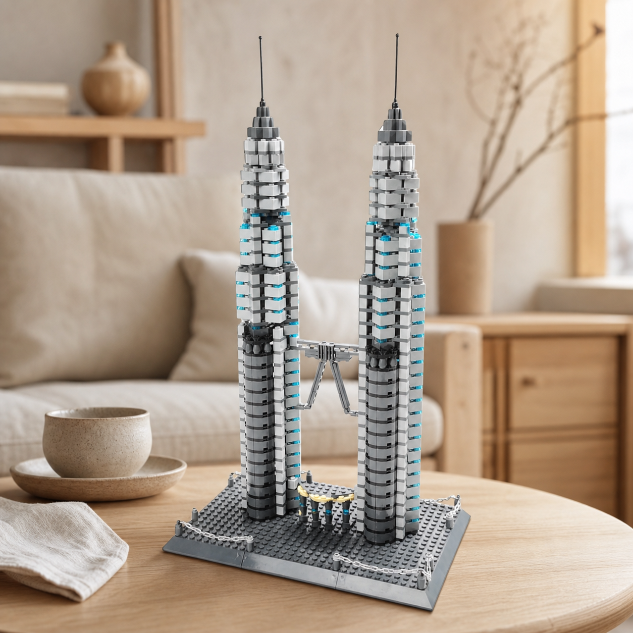 Petronas Towers (1160 szt.) — Wnętrze 08: Salon Japandi